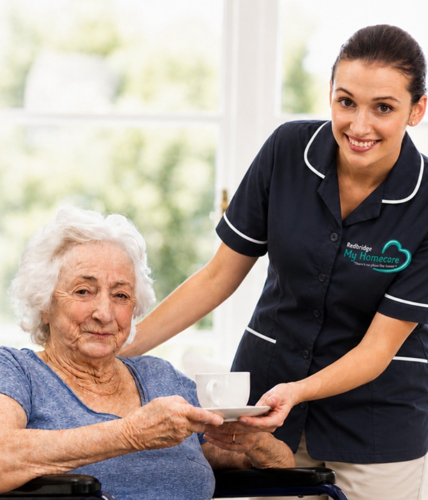 Carer with client
